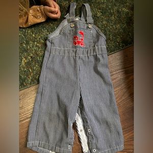 Vintage Train Overalls | 2T